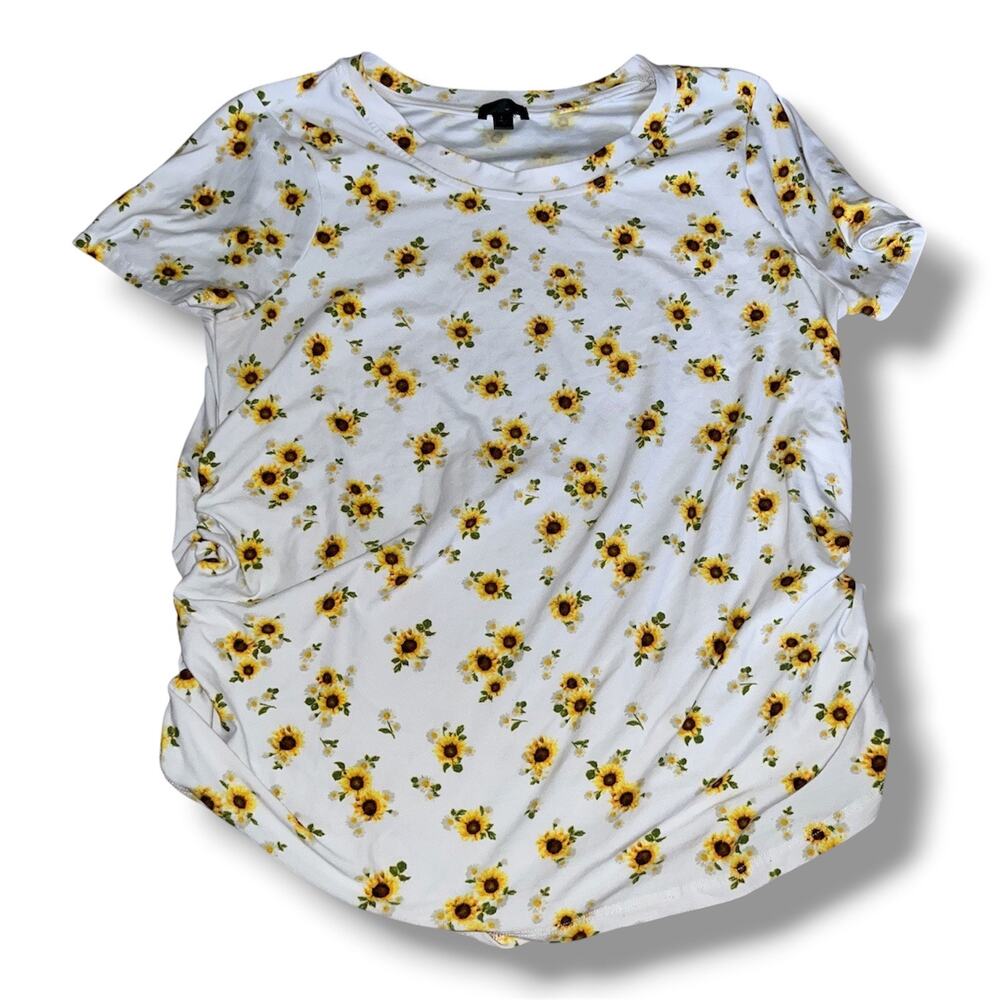 Sweet & Sunny Sunflower Maternity Tee large